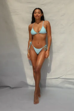 Toast Swim Bind Tie Side Bottom - Capri Wave