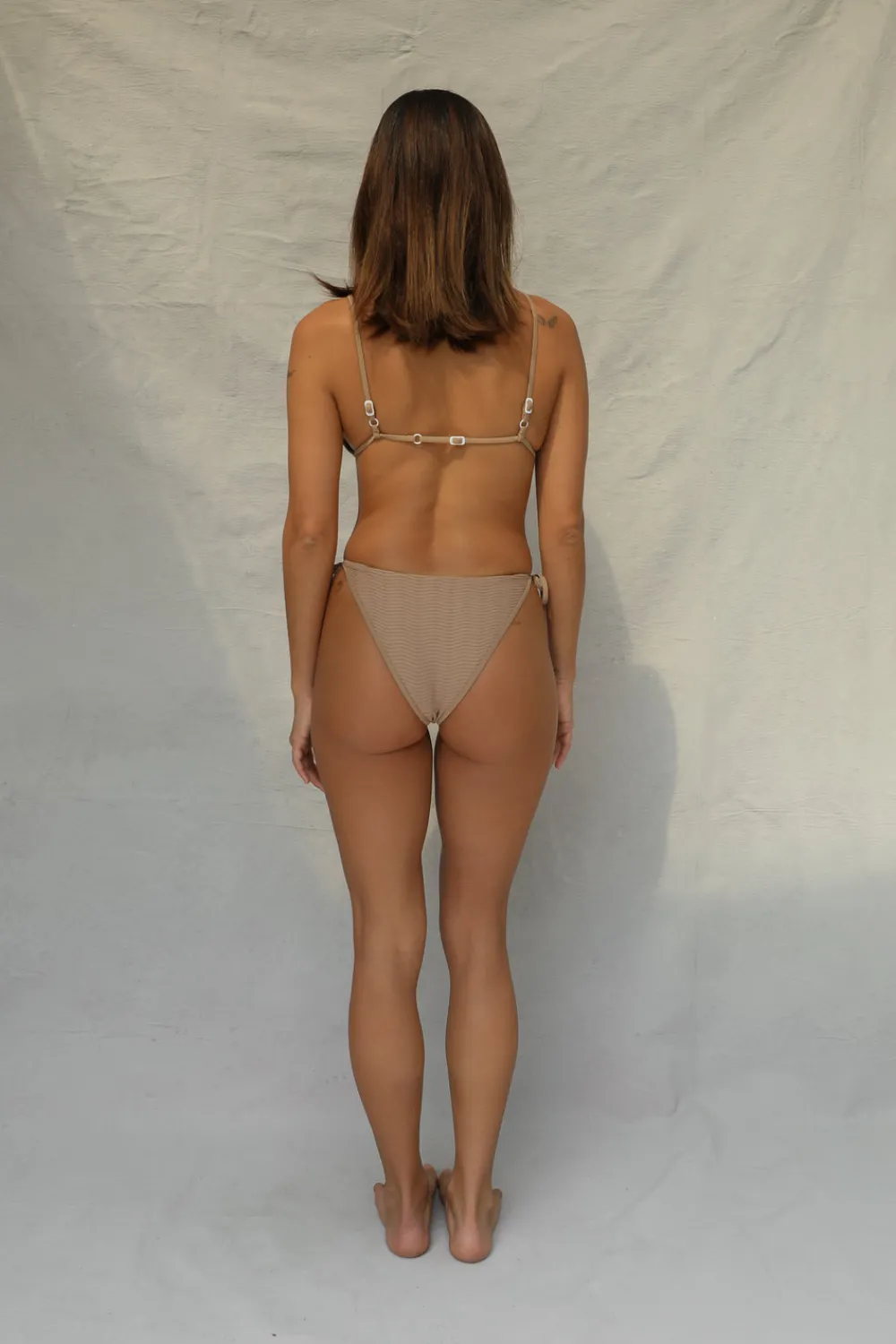 Toast Swim Bind Tri Bikini Top - Natural Wave