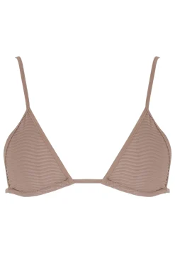 Toast Swim Bind Tri Bikini Top - Natural Wave