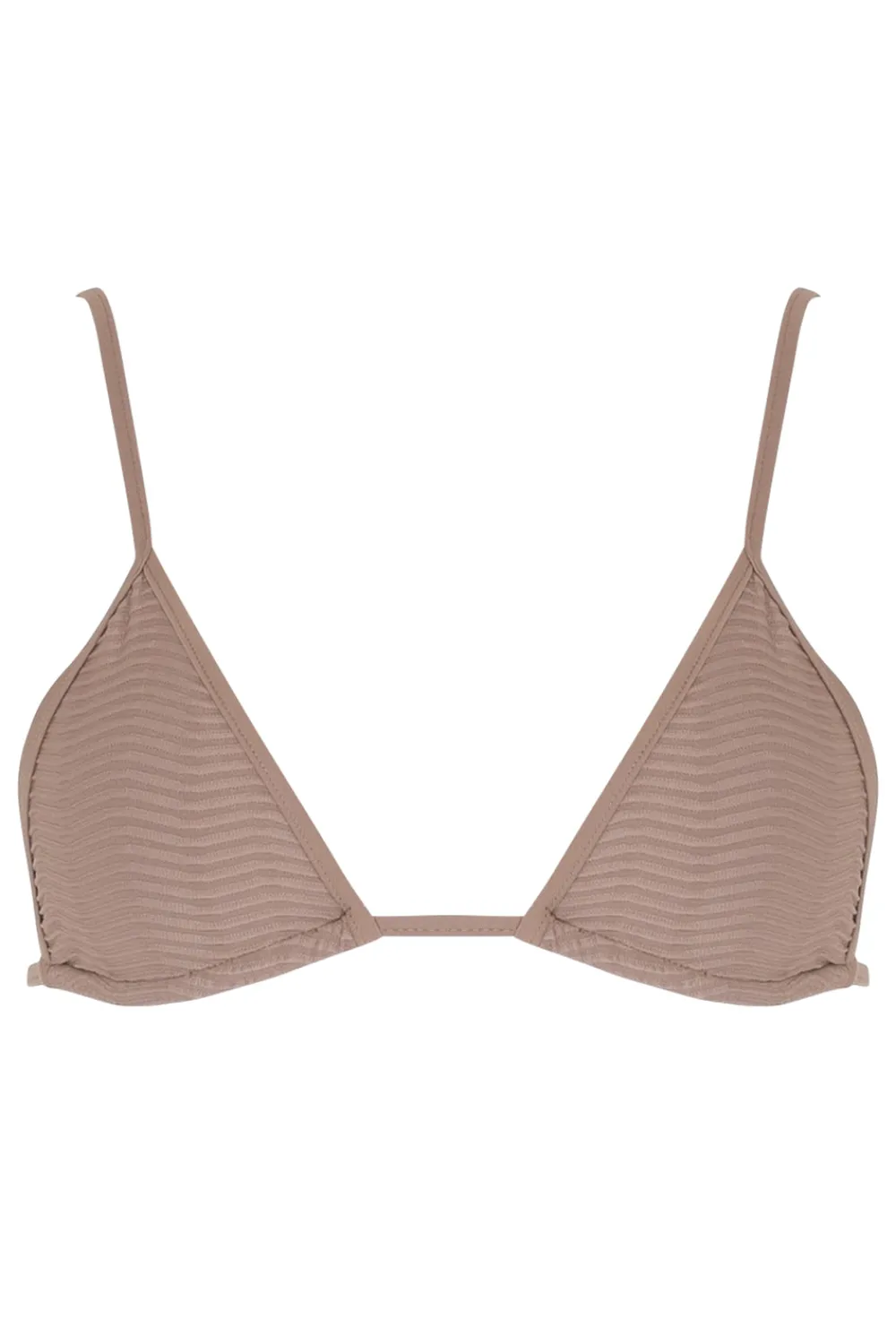Toast Swim Bind Tri Bikini Top - Natural Wave