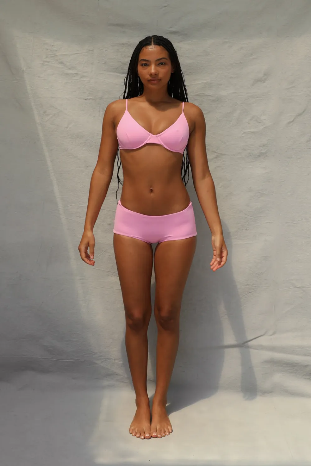 Toast Swim Boyshort Bikini Bottom - Pink Sorbet