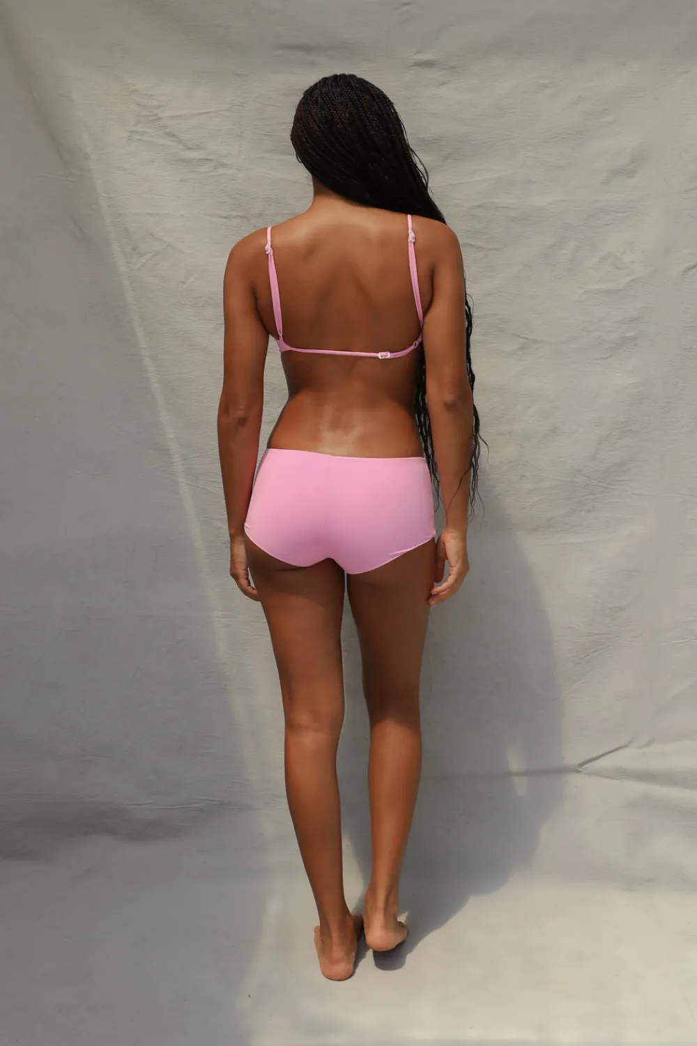 Toast Swim Boyshort Bikini Bottom - Pink Sorbet