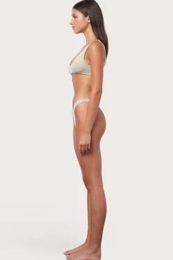 Toast Swim High Hip Bikini Bottom - Shimmer