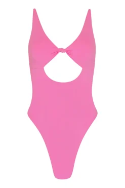 Toast Swim Knot One Piece - Guava