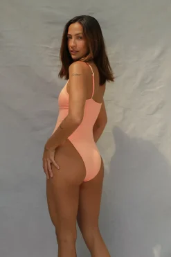 Toast Swim Knot One Piece - Sherbert