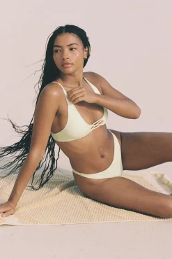 Toast Swim Loop Bikini Top - Lime Creme