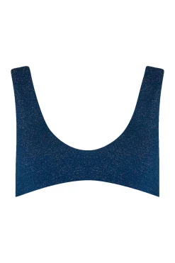 Toast Swim Scoop Bikini Top - Abyss Shimmer