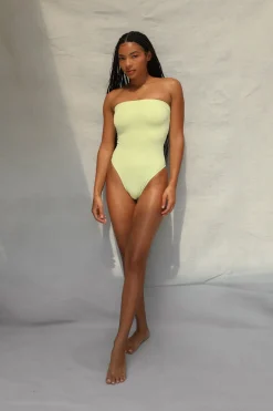 Toast Swim Tube One Piece Swimsuit - Lime Creme