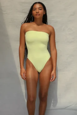 Toast Swim Tube One Piece Swimsuit - Lime Creme